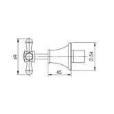 Phoenix Nostalgia Cross Handle Wall Tap Assemblies